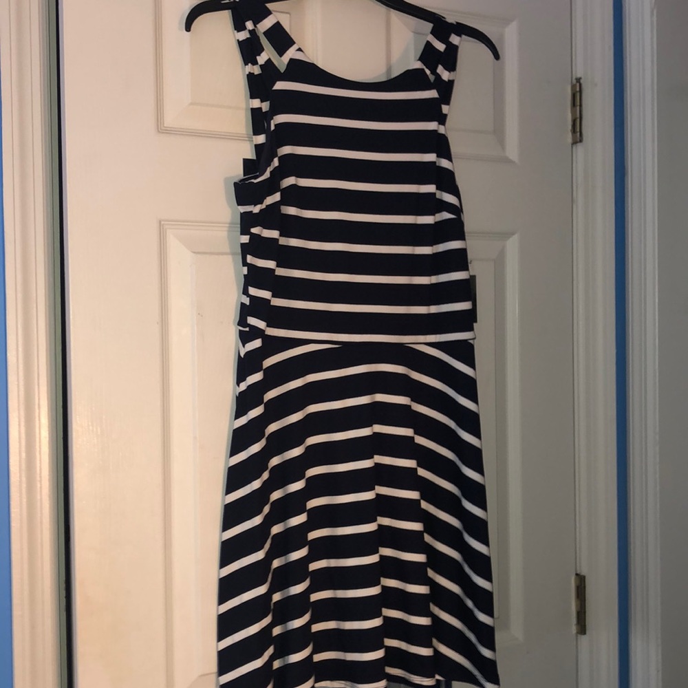 BRAND NEW Blue and white striped Summer dress